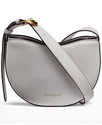 Donna Karan New York Valley Stream Leather Buckle Crossbody with Adjustable Strap