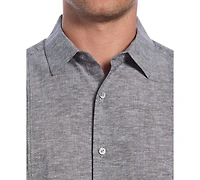 Cubavera Men's Classic-Fit Linen Blend Short Sleeve Button-Front Shirt