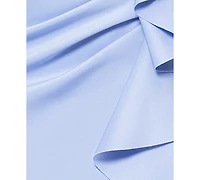 Xscape Scuba Off-The-Shoulder Gown