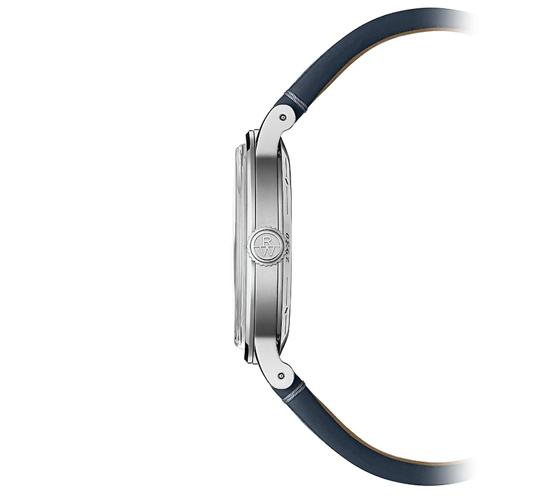 Raymond Weil Men's Swiss Automatic Millesime Small Seconds Denim Blue Leather Strap Watch 40mm