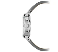 Raymond Weil Men's Swiss Automatic Chronograph Millesime Tri-compax Largo Winch Gray Leather Strap Watch 40mm - Limited Edition