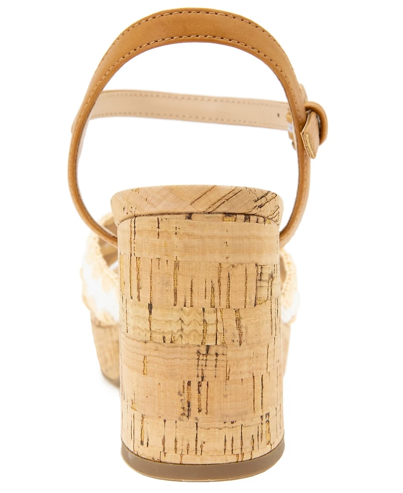 Kenneth Cole Reaction Women's Reeva Raffia Platform Dress Sandals