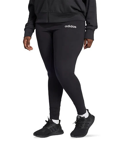 adidas Plus The Essentials Cotton-Blend Logo Leggings