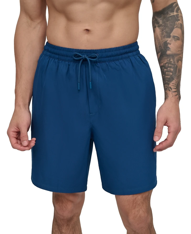 Dkny Men's Core Valley Stretch Performance 7" Volley Shorts