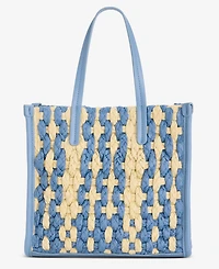 On 34th Small Straw Crossbody Tote, Exclusively at Macy's