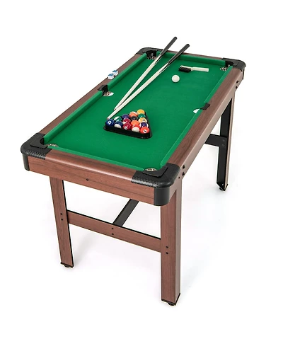 Pool Game Table with Full Set of Balls Ideal for Kids and Adults for Fun Indoor Entertainment