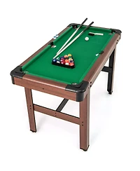 Pool Game Table with Full Set of Balls Ideal for Kids and Adults for Fun Indoor Entertainment