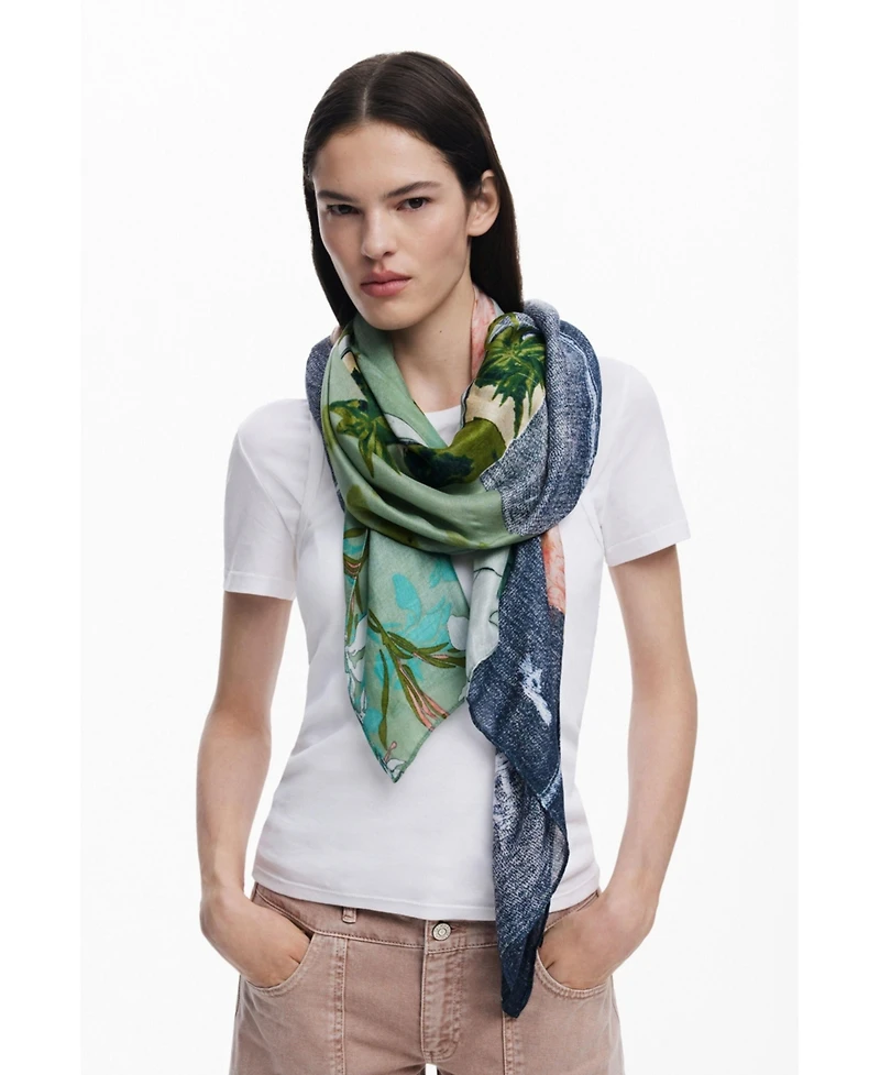 Desigual Women's Patch scarf