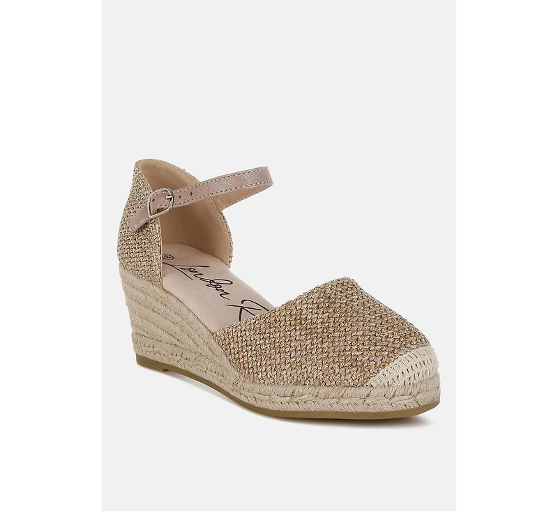 Kalista Raffia Woven Wedge Sandals