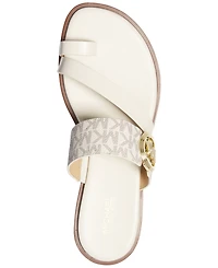 Michael Kors Mmk Vera Slip-On Toe-Ring Slide Sandals