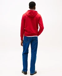 Tommy Hilfiger Men's Long Sleeve Center Stack Logo Hoodie