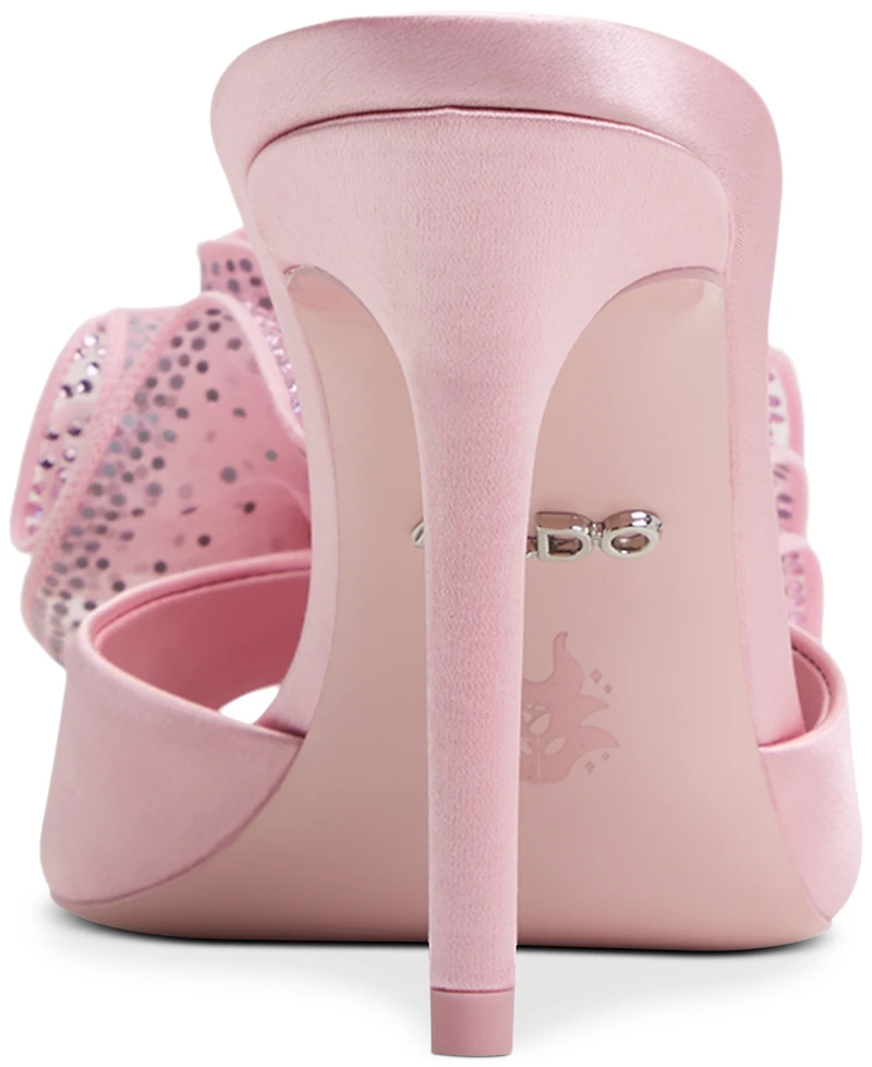 Aldo x Disney Women's Auroramule Ruffle High Heel Dress Sandals