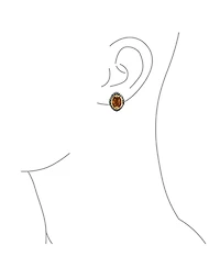 Bling Jewelry Fashion Crystal Oval Bali Style Clip-On Earrings Non-Pierced Ears Multiple Colors