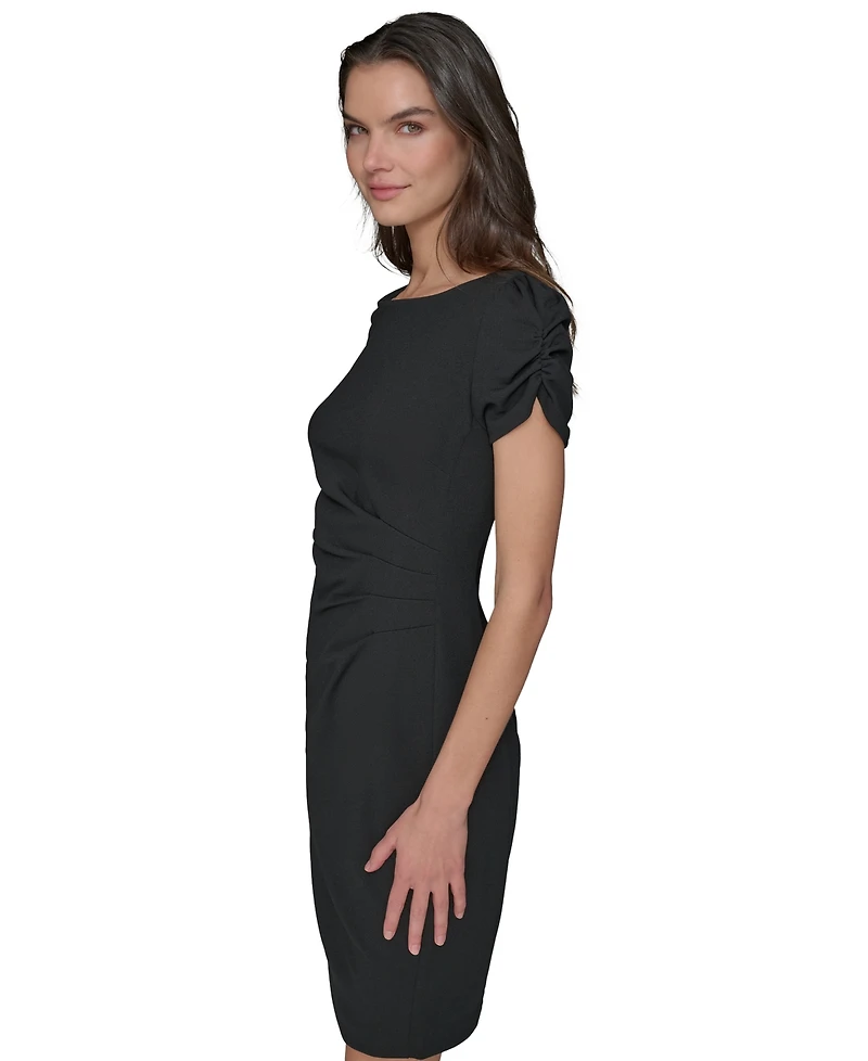 Karl Lagerfeld Paris Women's Pleated-Waist Sheath Dress