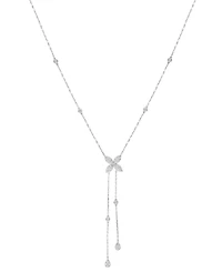 Effy Diamond Flower 18" Lariat Necklace (3/4 ct. t.w.) in 14k White Gold