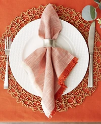 Design Imports Tonal Fringe Napkin, Set of 6
