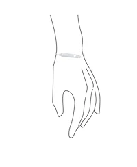 Bling Jewelry Delicate Petite Heart Id Bracelet Sterling Silver 5-6 Inch Small Wrists