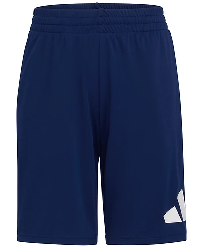 adidas Big Boys Elastic-Waistband Essentials Logo Shorts