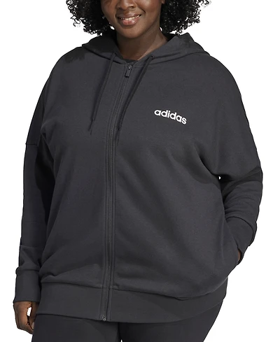 adidas Plus Logo French Terry Full-Zip Hoodie