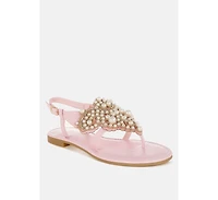Nayasa Pn Buckle Pearls Flats