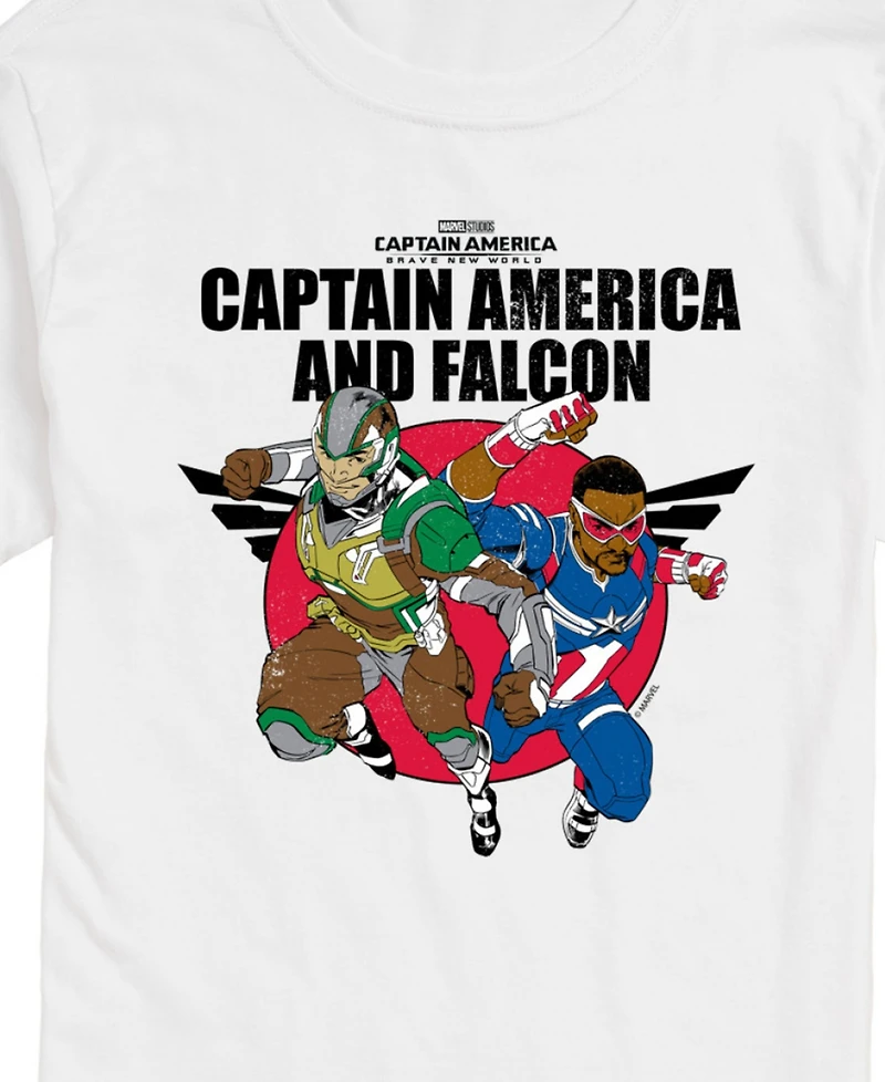 Airwaves Men's Captain America Brave New World Falcon Short Sleeve T-Shirt