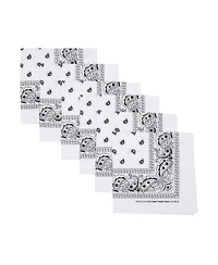 Bioworld Lightweight White 22"x22" 6-Pack Bandana Set