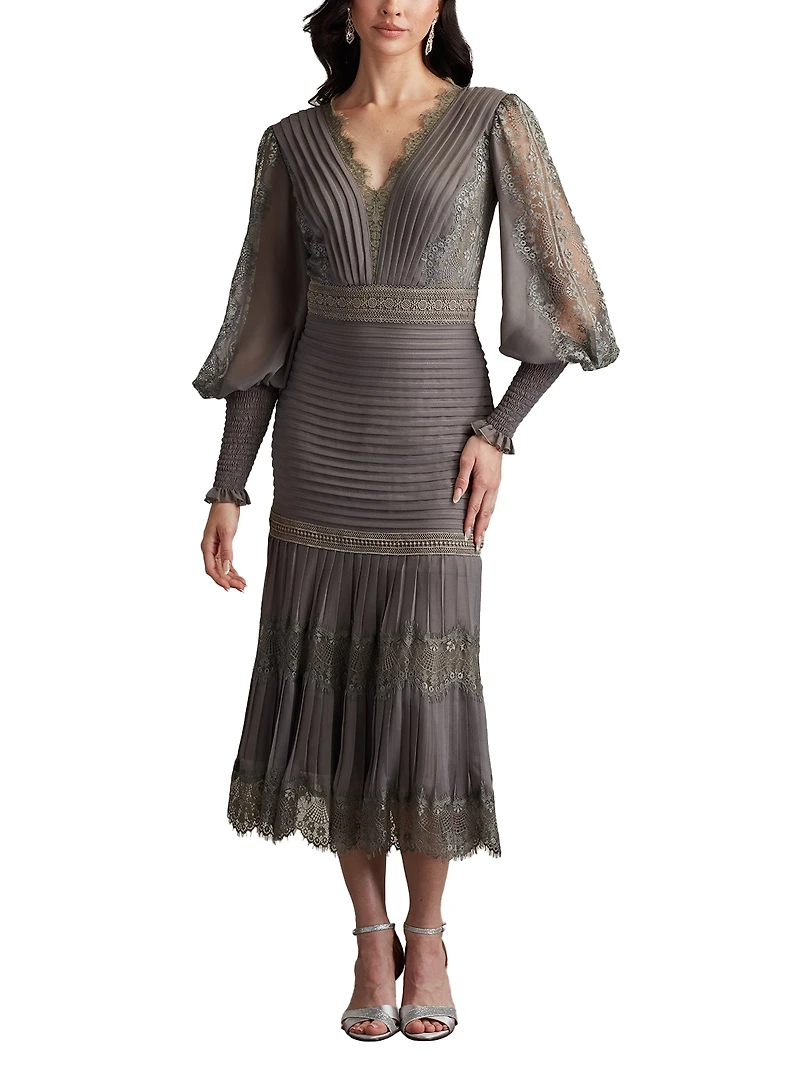 Tadashi Shoji Women's Nyssa Bishop Sleeve Dress
