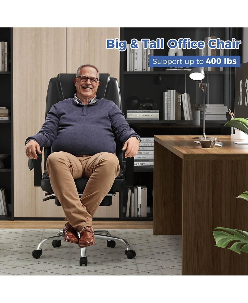 Massage Adjustable Executive Chair 400 Lbs Big & Tall Office Chair