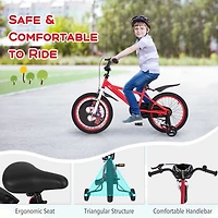 Kids Bike Adjustable with Storage Basket Double Brake for 3-4 Years Old