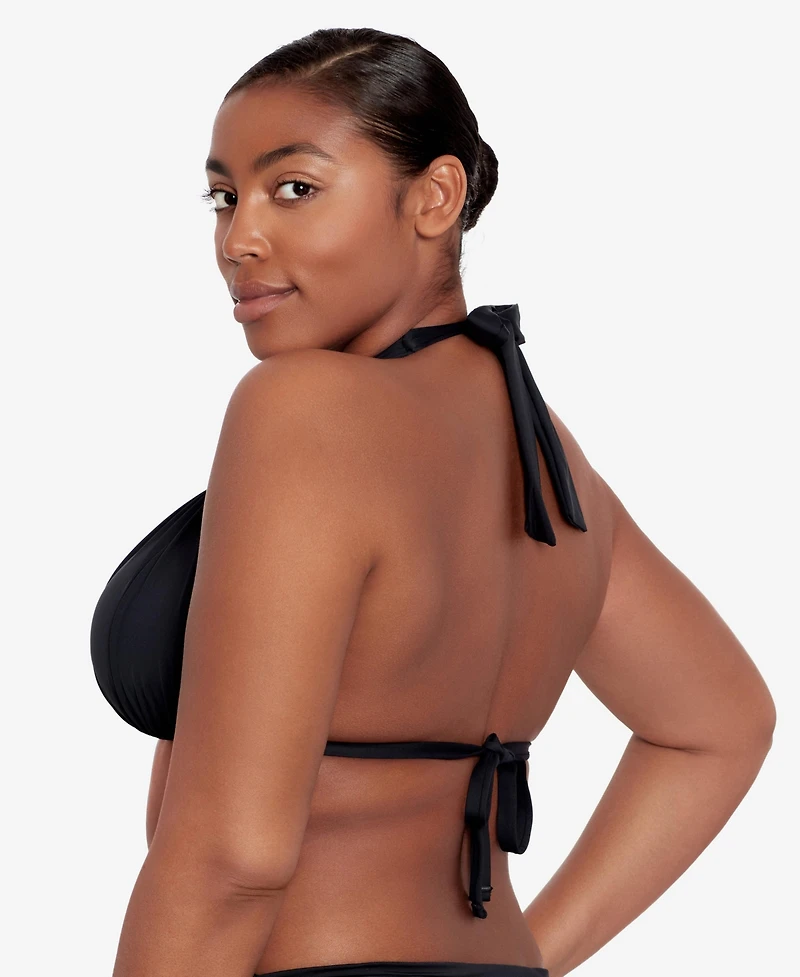 Lauren Ralph Mold Cup Halter Bikini Bra Top