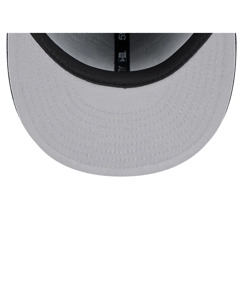 New Era Men's Black Utah Hockey Club State Shape 1st Season 59FIFTY Fitted Hat