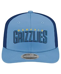 New Era Men's Light Blue Memphis Grizzlies Statement Edition Jersey Hook 9SEVENTY Stretch-Snap Hat