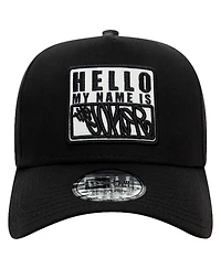 New Era Men's Black Joker Hello My Name Is 9FORTY Adjustable Hat