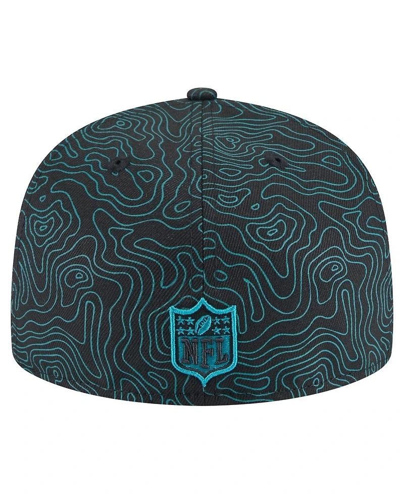 New Era Men's Black Jacksonville Jaguars Geo 59FIFTY Fitted Hat