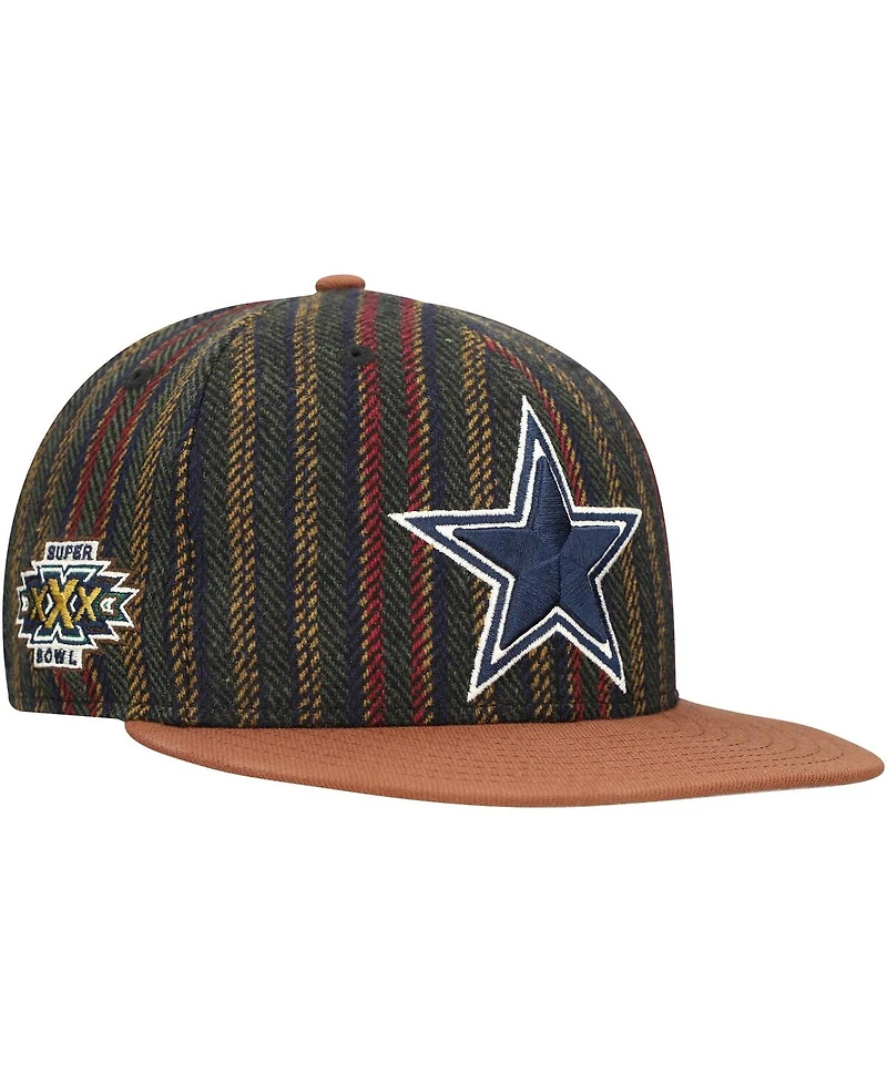 New Era Men's Brown/Tan Dallas Cowboys Vintage Herringbone 59FIFTY Fitted Hat
