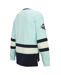 Mitchell & Ness Women's Light Blue Seattle Kraken Heritage Lace-Up Pullover Sweatshirt