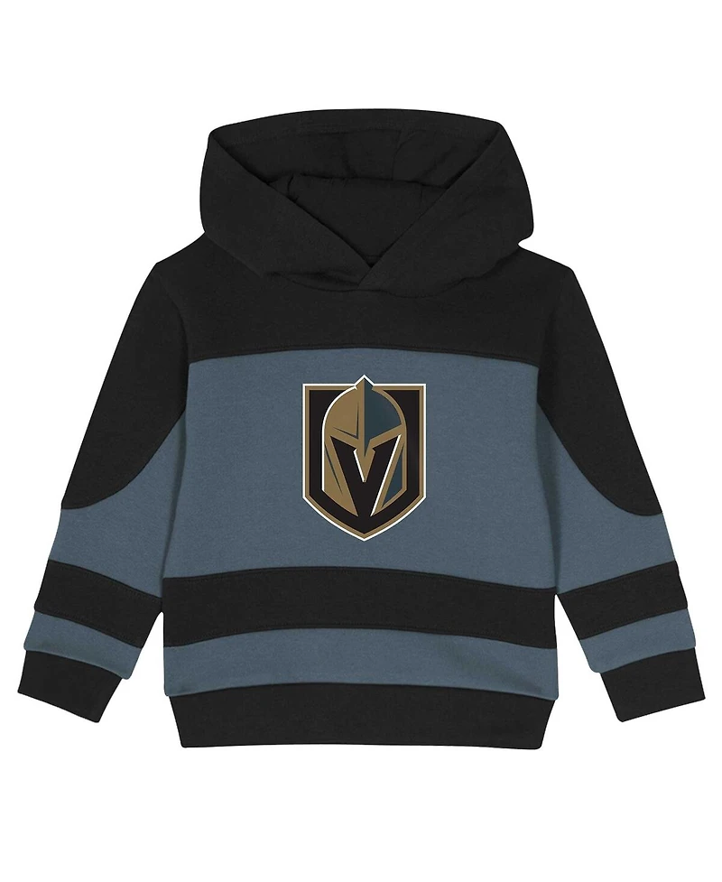 Outerstuff Toddler Black/Gray Vegas Golden Knights Puck Hero Fleece Hoodie and Sweatpants Set, 2-Piece