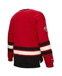 Mitchell & Ness Men's Red New Jersey Devils Heritage Lace-Up Pullover Sweatshirt