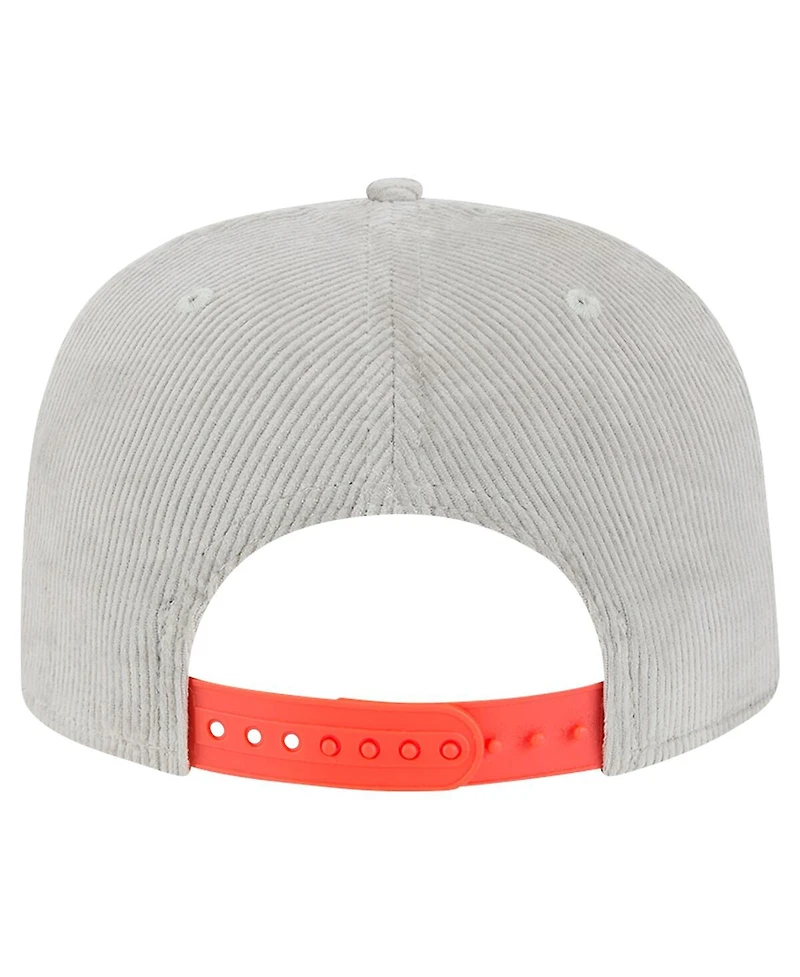 New Era Men's Gray New York Mets Corduroy Golfer Snapback Hat