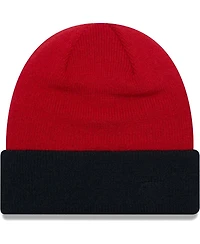 New Era Big Boys and Girls Red Ac Milan Wordmark Cuffed Knit Hat