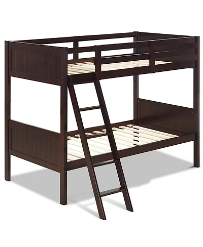 Wooden Bunk Beds Convertible into 2 Individual Beds for Flexible Kids' Room Setup