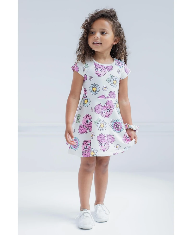 Sesame Street Toddler Girls Dress and Scrunchie