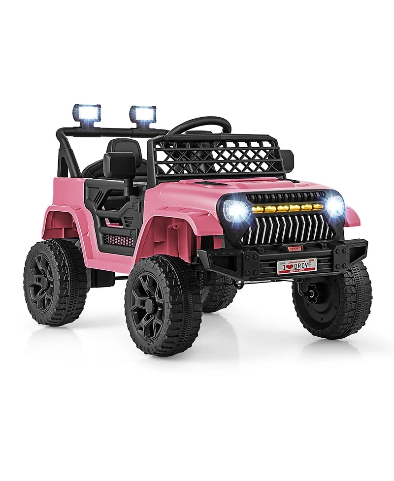 12V Kids Ride on Truck Car with Parental Remote and Music Player