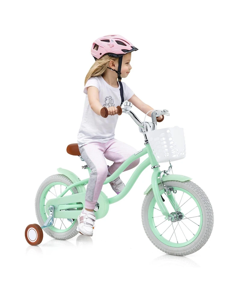 Kids Bike with Adjustable Seat and Bell for Kids 3-8 Years Olds