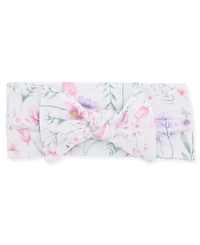 Max & Olivia Baby Girls 2-Piece Print Footie with Headband Set