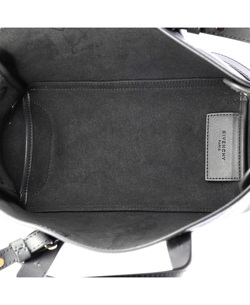 Pre-Owned Givenchy Mini Bond Shopper Tote Logo Jacquard Canvas