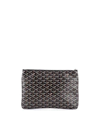 Pre-Owned Goyard Mm Senat Zip Pouch Coated Canvas
