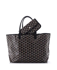 Pre-Owned Goyard Pm Saint Louis Tote Claire Voie Coated Canvas
