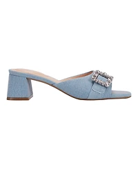 Bandolino Women's Loryce Embellished Block Heel Sandals