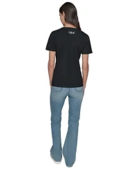 Karl Lagerfeld Paris Women's Graphic Crewneck T-Shirt